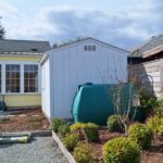 Beautiful backyard rain garden