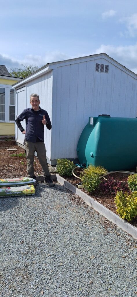 A beautiful, hidden, highly,functioning rain water system