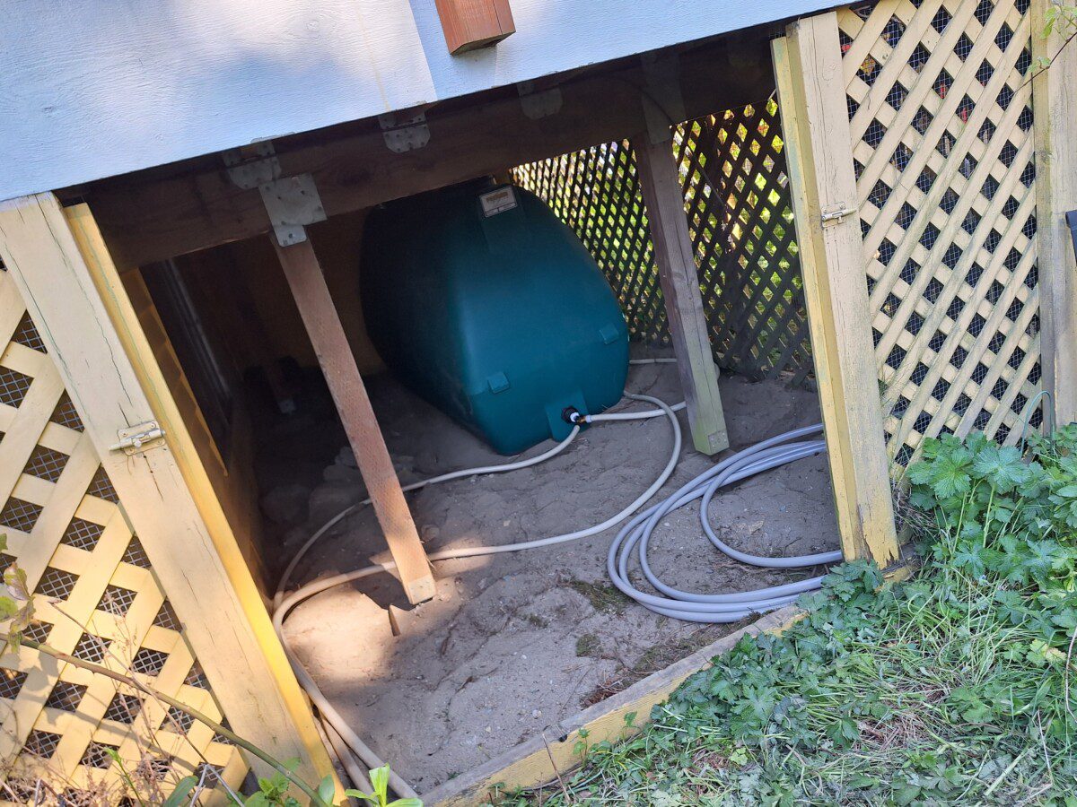 Tank number three water flow view