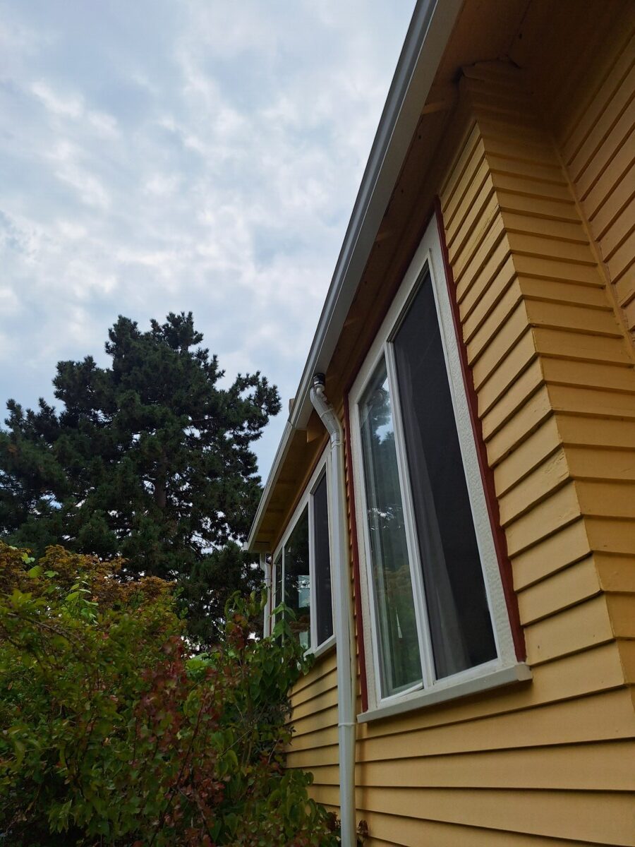 East side rainwater deviator