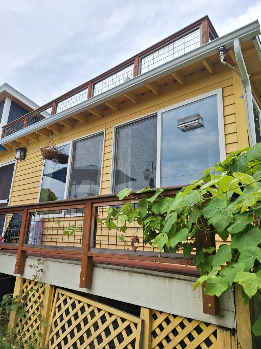 South side rainwater deviator
