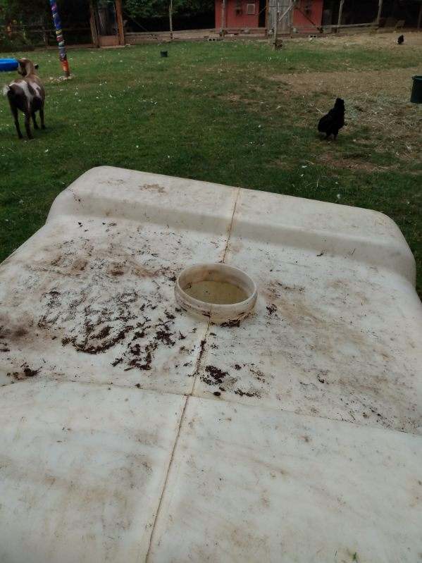 Tank with buildup