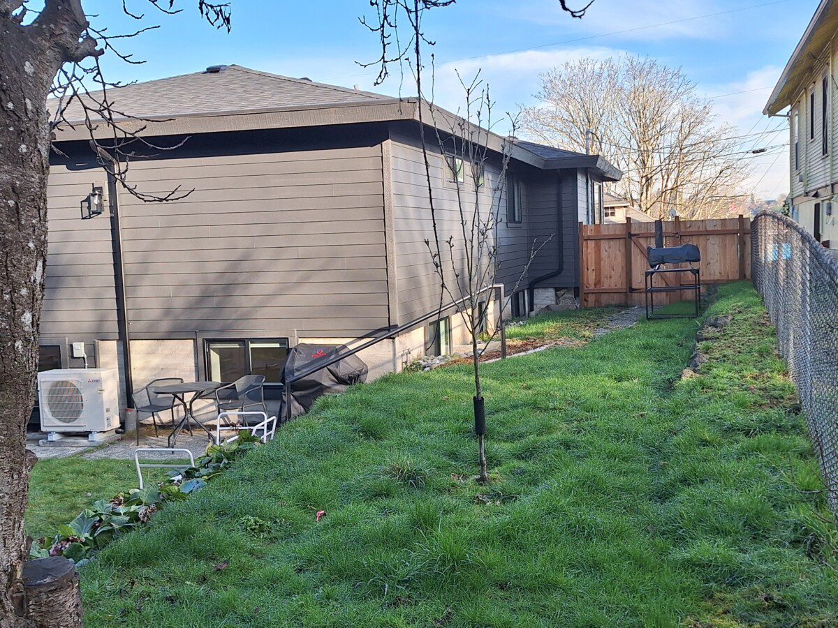 Landscape view showing property-scale rainwater strategy