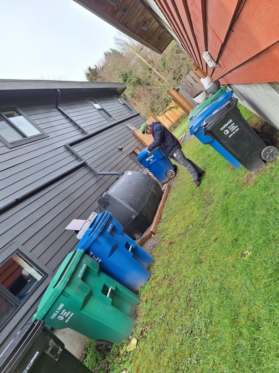 Seattle roof and site layout for rainwater harvesting